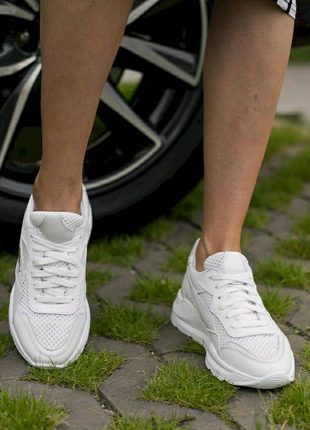 Кросівки літні puma жіночі білі6 фото
