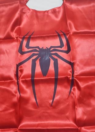 Плащ и маска человек паук супер герой spiderman карнавальный костюм на хеллоуин6 фото