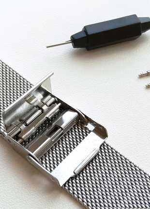 Браслет для годинника, mesh-браслет 20 мм, міланське плетіння2 фото