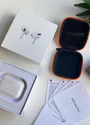 Навушники apple airpods pro + у подарунок силіконовий кейс+чохол7 фото