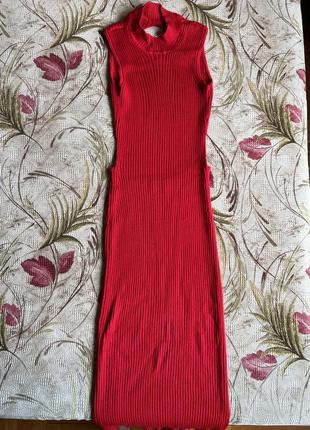 Трикотажна сукня червона на xs/s/m