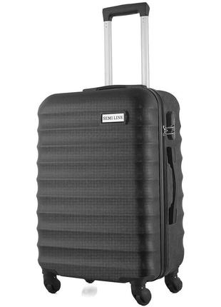 Чемодан дорожный 93 л semi line 28" (l) black