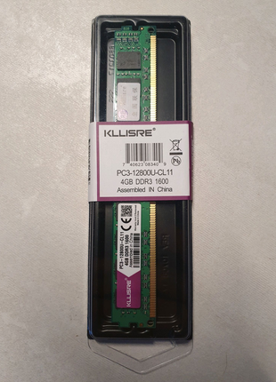 Оперативна пам'ять kllisre ddr3 4gb 1600 pc3-12800u-cl11