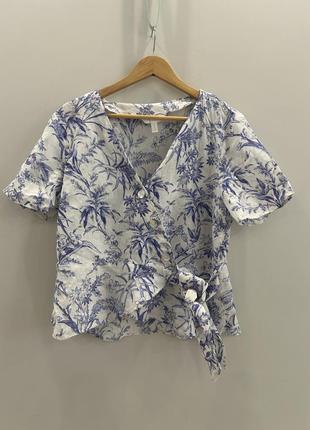 Льняная блуза от h&m
