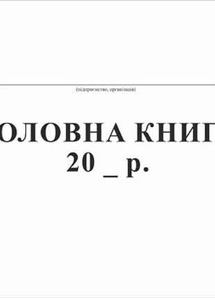 Головна книга (бюджетна) 48 л., альбом, офсет а4