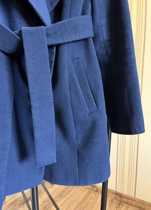 Пальто демисезонное, синее, размер 445 фото