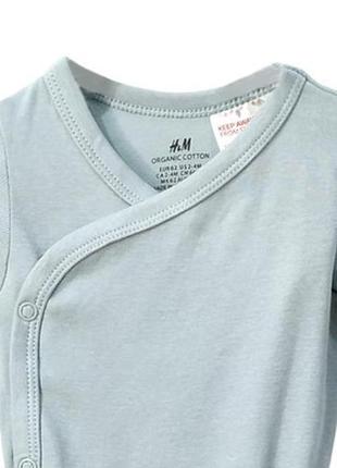 Боди с длинным рукавом h&m 62(2-4м)4 фото