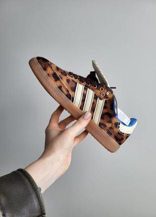 Женские косовки леопардовые adidas samba x walles leopard4 фото