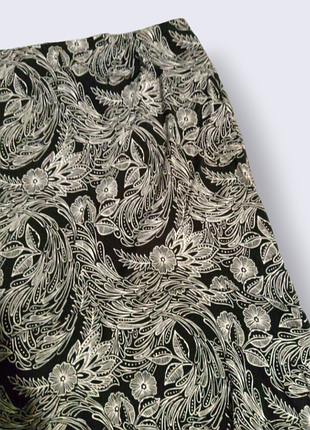 Трикотажная юбка в принт6 фото