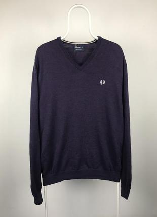 Свитер fred perry merino wool vintage ralph hilfiger