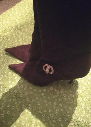 Сапоги замш натур.бренд - peluso.made in italy.