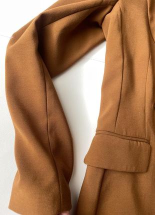 Пиджак жакет коричневый h&m, размер s5 фото