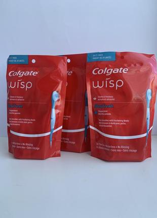 Одноразовые щетки colgate wisp max fresh оригинал из сша упаковка 24 шт3 фото