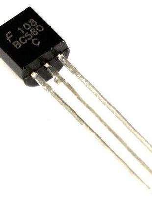 10 штук  bc560c транзистор  to92(pnp; 50v; 0.1 а; 0.5 w; 150mhz