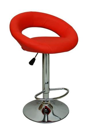 Недорого регульоване червоне барне крісло bonro b650 для салону1 фото