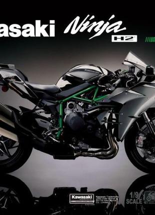 Модель мотоцикла 1:9 kawasaki ninja h2r (кольорова версія) meng .