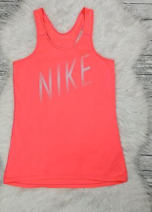 Яркая майка для занятий спортом спортивная nike dri-fit3 фото