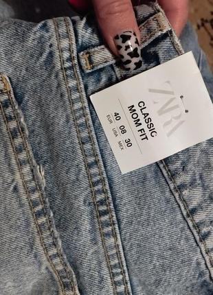 Новые джинсы zara mom fit1 фото