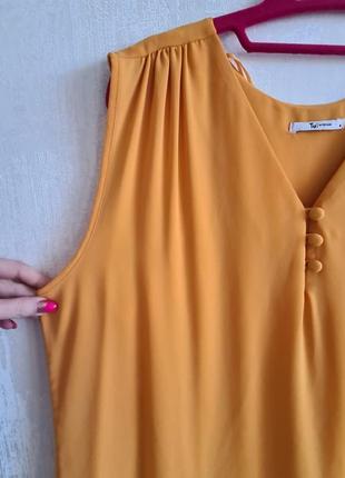 Блуза літня гірчична жовта4 фото
