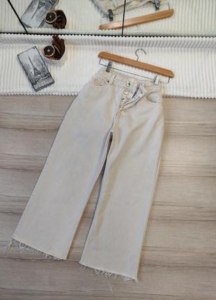 Широкие укороченные джинсы h&amp;m p m