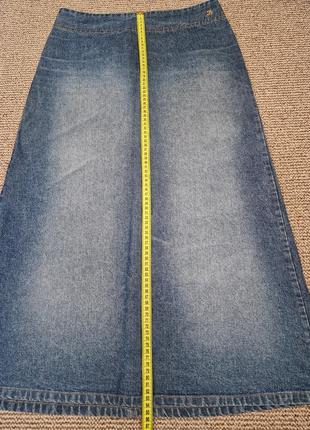 Чудова джинсова максі спідниця а силуету5 фото