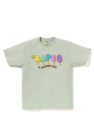 Зелена футболка bape ice cream