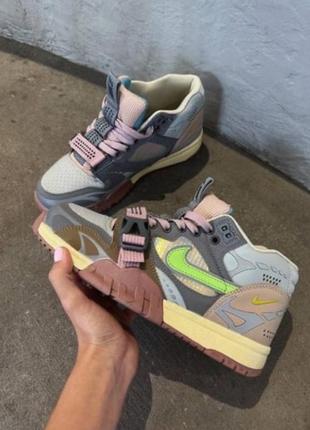 Кросівки nike air trainer 1 utility grey, pink6 фото