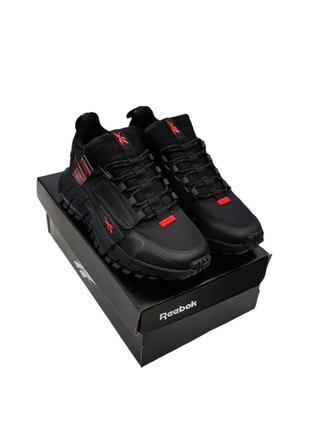 Мужские кроссовки reebok zig kinetica черные с красным1 фото