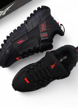 Мужские кроссовки reebok zig kinetica черные с красным3 фото