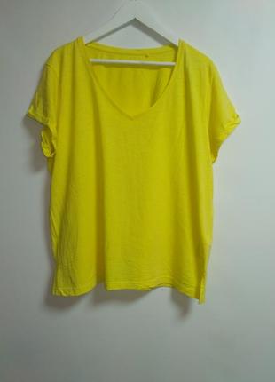 Базовая желтая футболка1 фото