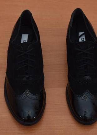 Черные туфли, броги dune london, 40 размер. оригинал8 фото