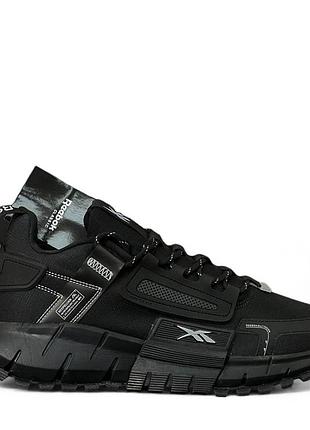 Чоловічі кросівки reebok zig kinetica чорні з білим