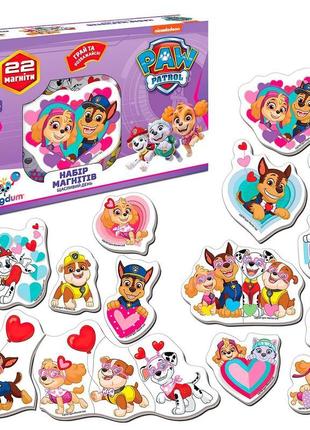 Набір магнітів. щенячий патруль. щасливий день magdum 22 магніти