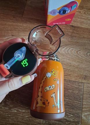 Термос з індикацією 400 мл з трубочкою а-плюс2 фото