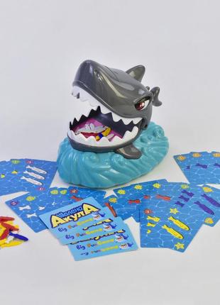 Гра "шалена акула" 7386 на батарейках, світло, звук fun game