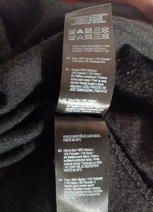 Тонкий джемпер/свитшот/свитер оверсайз черношо цвета с люрексовой нитью от f&amp;f7 фото
