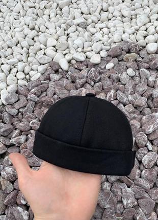 Новая стильная кепка докер бини в чёрном цвете