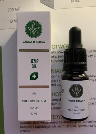 Canna medica - cbd масло 5% (10 ml./500 mg.) full spectrum