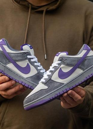 Nike sb dunk low “purple pegion”9 фото