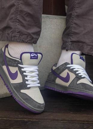 Nike sb dunk low “purple pegion”8 фото