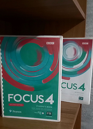Focus 2nd edition 4, student's book + workbook / підручник + зоши