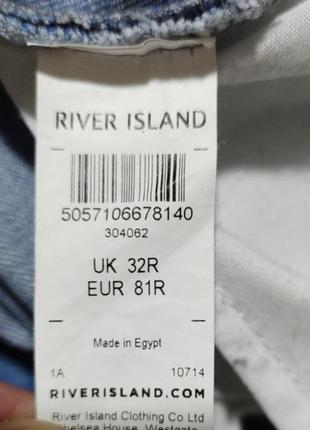 Мужские джинсы / river island / штаны / брюки / мужская одежда / чоловічий одяг /6 фото