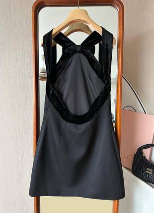 Женское черное платье miu miu2 фото