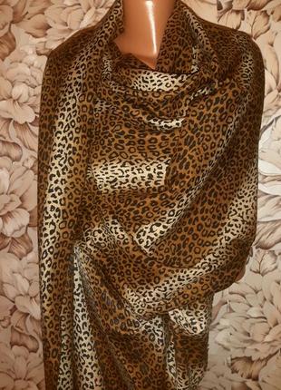 Леопардовый шарф палантин👍4 фото
