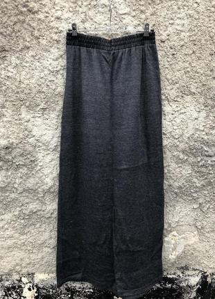 Спідниця трикотажна довга сірого кольору