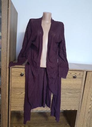 Кардиган длинный