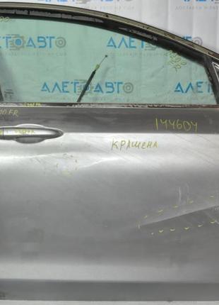 Двері гола перед прав chrysler 200 15-17 сіра пом'ята стусана кра