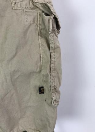 Карго милитари шорты alpha industries vintage military rare archive army carhartt stussy9 фото