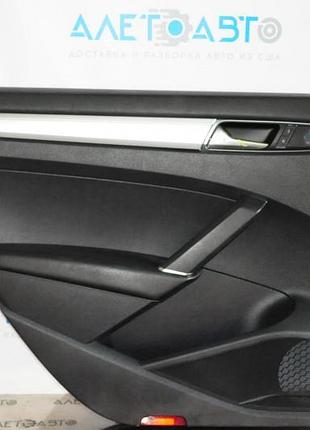 Обшивка дверей (картка) зад лев vw passat b8 usa чорний