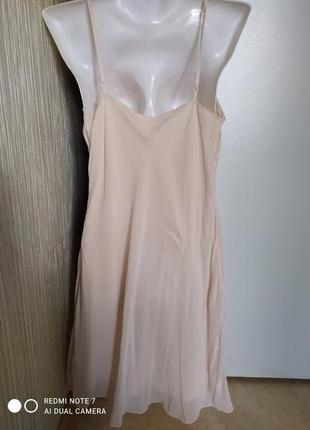 Платье кремовое из шелка2 фото